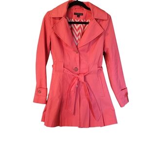 Via Spiga pleated short coral trench coat - S.       A62